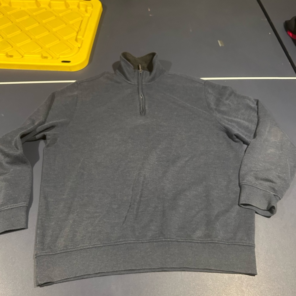 Van Heusen Long-Sleeve Navy Quarter Zip